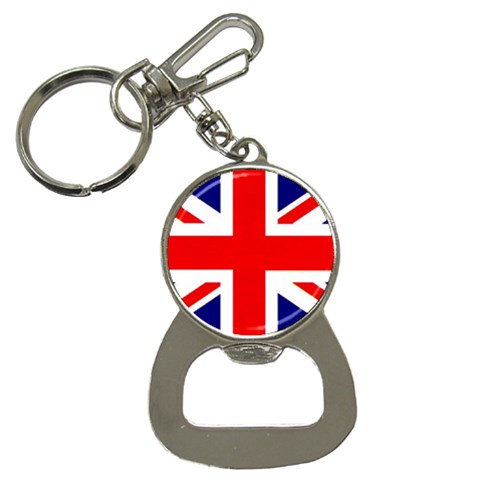 British Flag Bottle Opener Key Chain from ArtsNow.com Front