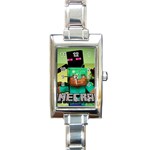 04fce1e89cd1087dc3001358a3d76ef8 Large Rectangular Italian Charm Watch