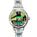 04fce1e89cd1087dc3001358a3d76ef8 Large Round Italian Charm Watch