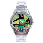 04fce1e89cd1087dc3001358a3d76ef8 Large Stainless Steel Analogue Men’s Watch