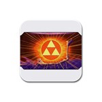 zelda1w Rubber Square Coaster (4 pack)