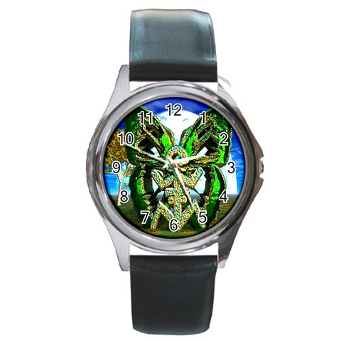 Nature Devas Round Metal Watch from ArtsNow.com Front