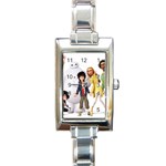 898bdfe94e056421bffd132a4788a890 Rectangular Italian Charm Watch