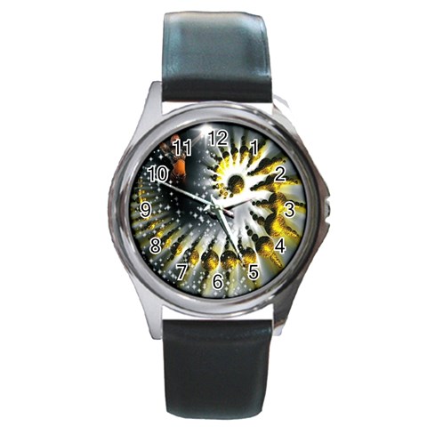Celestial Goddess Round Metal Watch from ArtsNow.com Front