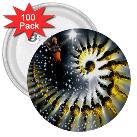 Celestial Goddess 3  Button (100 pack) from ArtsNow.com Front