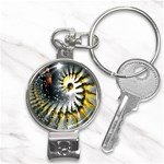 Celestial Goddess Nail Clippers Key Chain