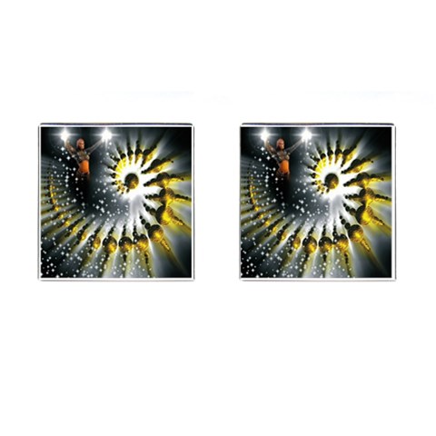 Celestial Goddess Cufflinks (Square) from ArtsNow.com Front(Pair)