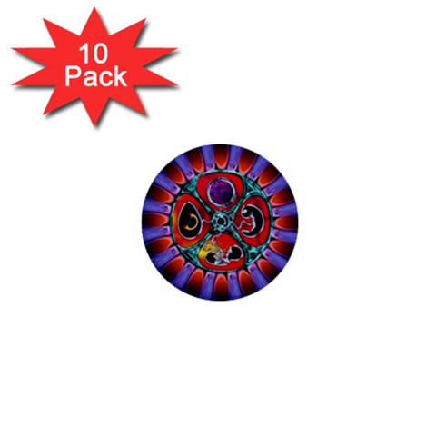 Conception Mandala 1  Mini Button (10 pack)  from ArtsNow.com Front