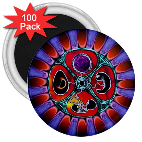 Conception Mandala 3  Magnet (100 pack) from ArtsNow.com Front