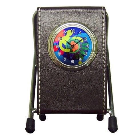 Mother&Baby Pen Holder Desk Clock from ArtsNow.com Front