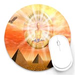 Divine Rayship Round Mousepad
