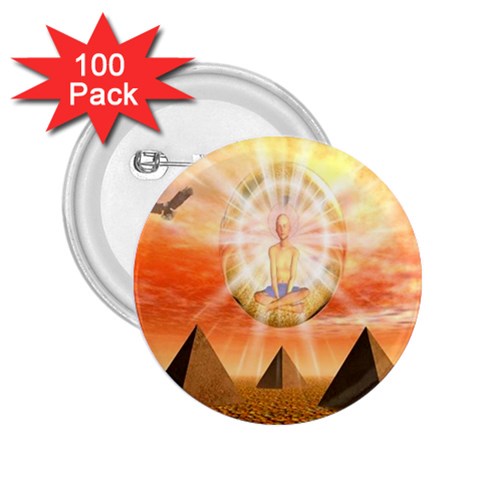 Divine Rayship 2.25  Button (100 pack) from ArtsNow.com Front