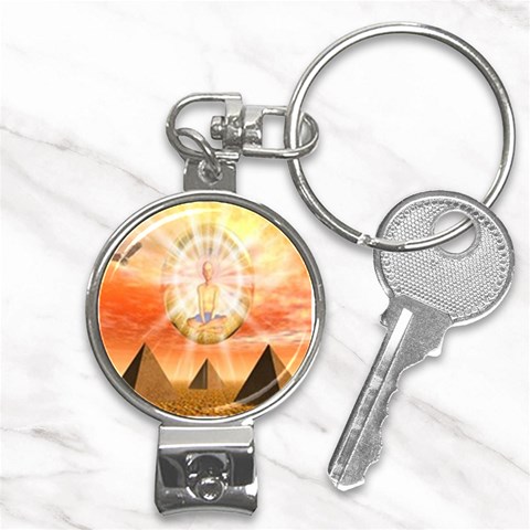 Divine Rayship Nail Clippers Key Chain from ArtsNow.com Front