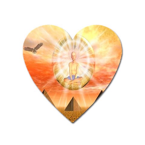 Divine Rayship Magnet (Heart) from ArtsNow.com Front