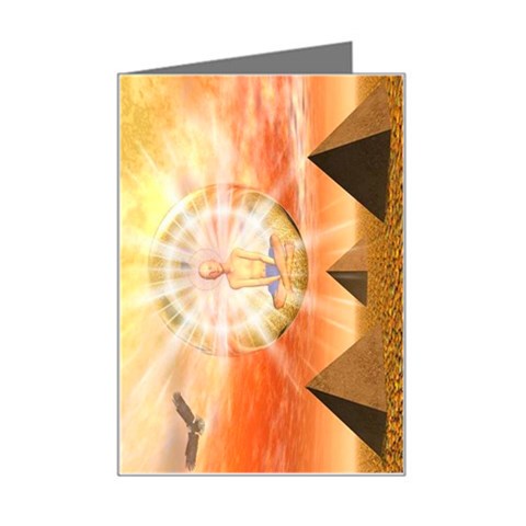 Divine Rayship Mini Greeting Card from ArtsNow.com Left