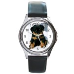 cute pup Round Metal Watch
