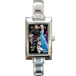 Frozengrp2 Rectangular Italian Charm Watch