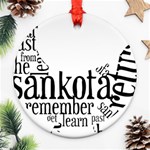 Sankofashirt Round Ornament