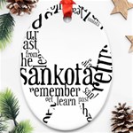 Sankofashirt Oval Ornament