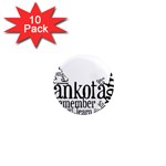 Sankofashirt 1  Mini Button Magnet (10 pack)