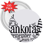 Sankofashirt 3  Button (100 pack)