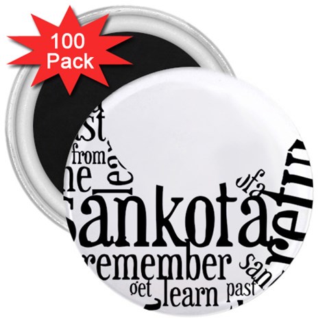 Sankofashirt 3  Button Magnet (100 pack) from ArtsNow.com Front