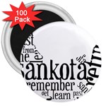 Sankofashirt 3  Button Magnet (100 pack)