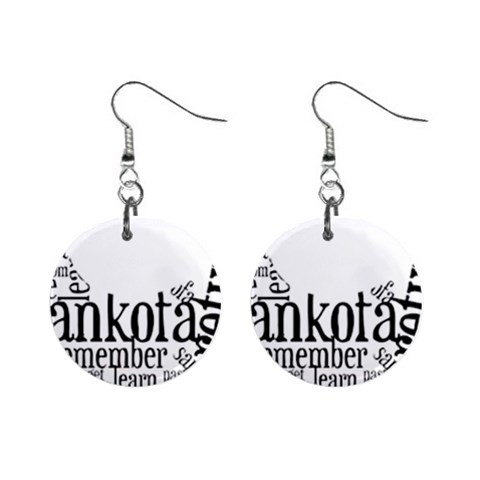 Sankofashirt Mini Button Earrings from ArtsNow.com Front