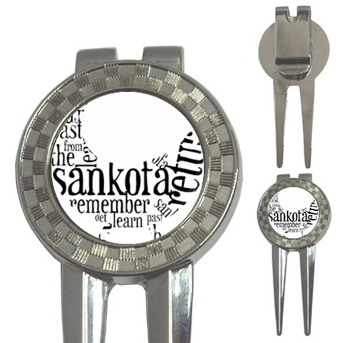 Sankofashirt Golf Pitchfork & Ball Marker from ArtsNow.com Front