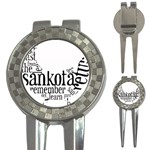 Sankofashirt Golf Pitchfork & Ball Marker