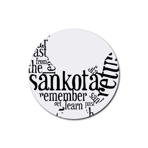 Sankofashirt Drink Coasters 4 Pack (Round) from ArtsNow.com Front
