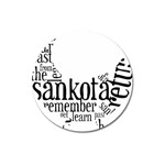 Sankofashirt Magnet 3  (Round)