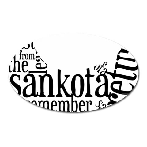 Sankofashirt Magnet (Oval) from ArtsNow.com Front