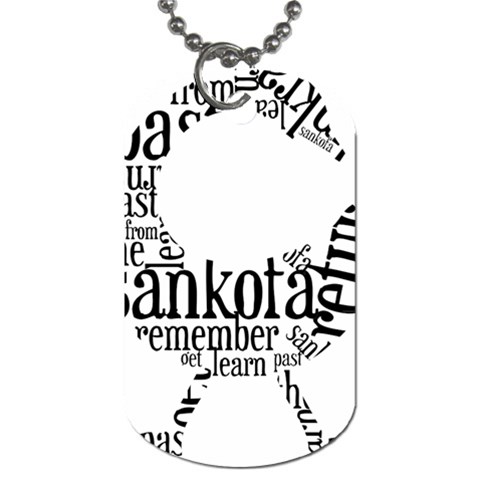 Sankofashirt Dog Tag (One Sided) from ArtsNow.com Front