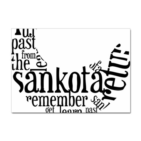 Sankofashirt A4 Sticker 100 Pack from ArtsNow.com Front