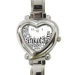 Sankofashirt Heart Italian Charm Watch 