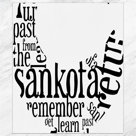 Sankofashirt Canvas 8  x 10  (Unframed) from ArtsNow.com 8.15 x9.66  Canvas - 1