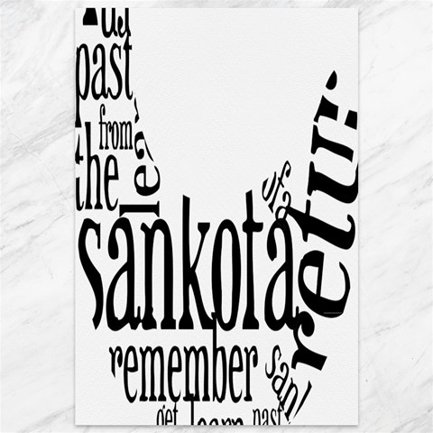 Sankofashirt Canvas 12  x 18  (Unframed) from ArtsNow.com 11.88 x17.36  Canvas - 1