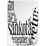 Sankofashirt Canvas 12  x 18  (Unframed)