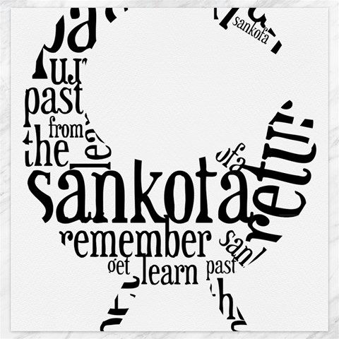 Sankofashirt Canvas 20  x 20  (Unframed) from ArtsNow.com 19 x19.27  Canvas - 1