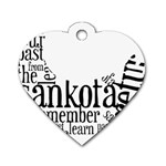 Sankofashirt Dog Tag Heart (One Sided) 