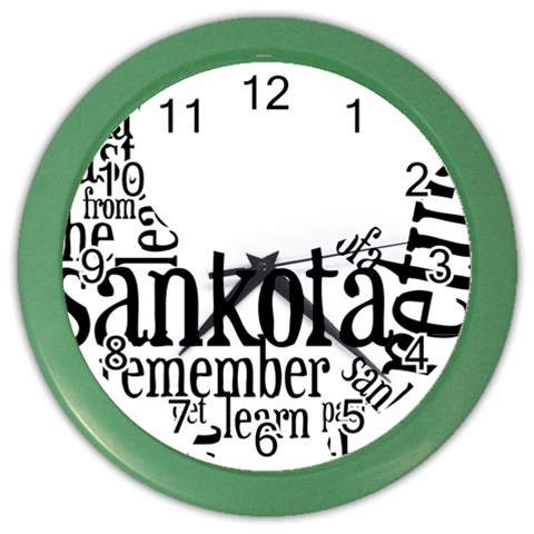 Sankofashirt Wall Clock (Color) from ArtsNow.com Front