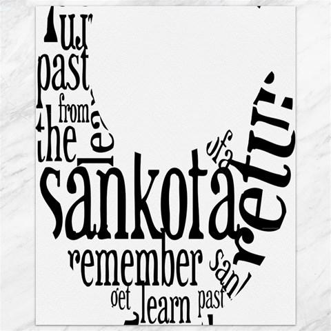 Sankofashirt Canvas 11  x 14  (Unframed) from ArtsNow.com 10.95 x13.48  Canvas - 1
