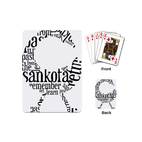 Sankofashirt Playing Cards (Mini) from ArtsNow.com Back
