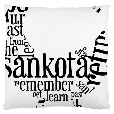 Sankofashirt Large Cushion Case (Single Sided)  from ArtsNow.com Front