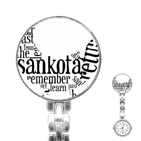 Sankofashirt Stainless Steel Nurses Watch from ArtsNow.com Front