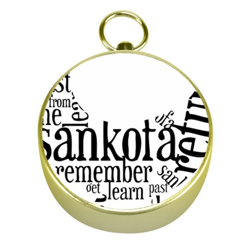 Sankofashirt Gold Compass from ArtsNow.com Front
