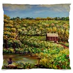 Tenant House In Summer By Ave Hurley   Large Cushion Case (Two Sides)