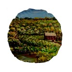 Tenant House In Summer By Ave Hurley   15  Premium Round Cushion 