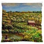 Tenant House by Ave  Hurley - Large Flano Cushion Case (Two Sides)